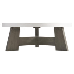 Rochelle Weathered Teak Outdoor Cocktail Table - Ornate Home