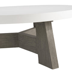 Rochelle Weathered Teak Outdoor Cocktail Table - Ornate Home