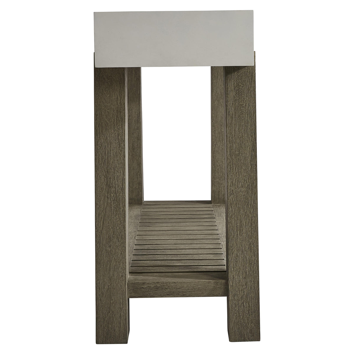 Rochelle Weathered Teak Outdoor Console Table - Ornate Home