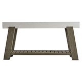 Rochelle Weathered Teak Outdoor Console Table - Ornate Home