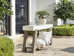 Rochelle Weathered Teak Outdoor Console Table - Ornate Home