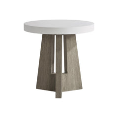 Rochelle Weathered Teak Outdoor Side Table - Ornate Home