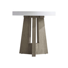 Rochelle Weathered Teak Outdoor Side Table - Ornate Home