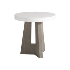 Rochelle Weathered Teak Outdoor Side Table - Ornate Home