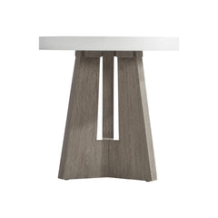Rochelle Weathered Teak Outdoor Side Table - Ornate Home