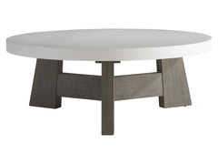 Rochelle Weathered Teak/Quarry Outdoor Cocktail Table - Ornate Home