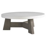 Rochelle Weathered Teak/Quarry Outdoor Cocktail Table - Ornate Home