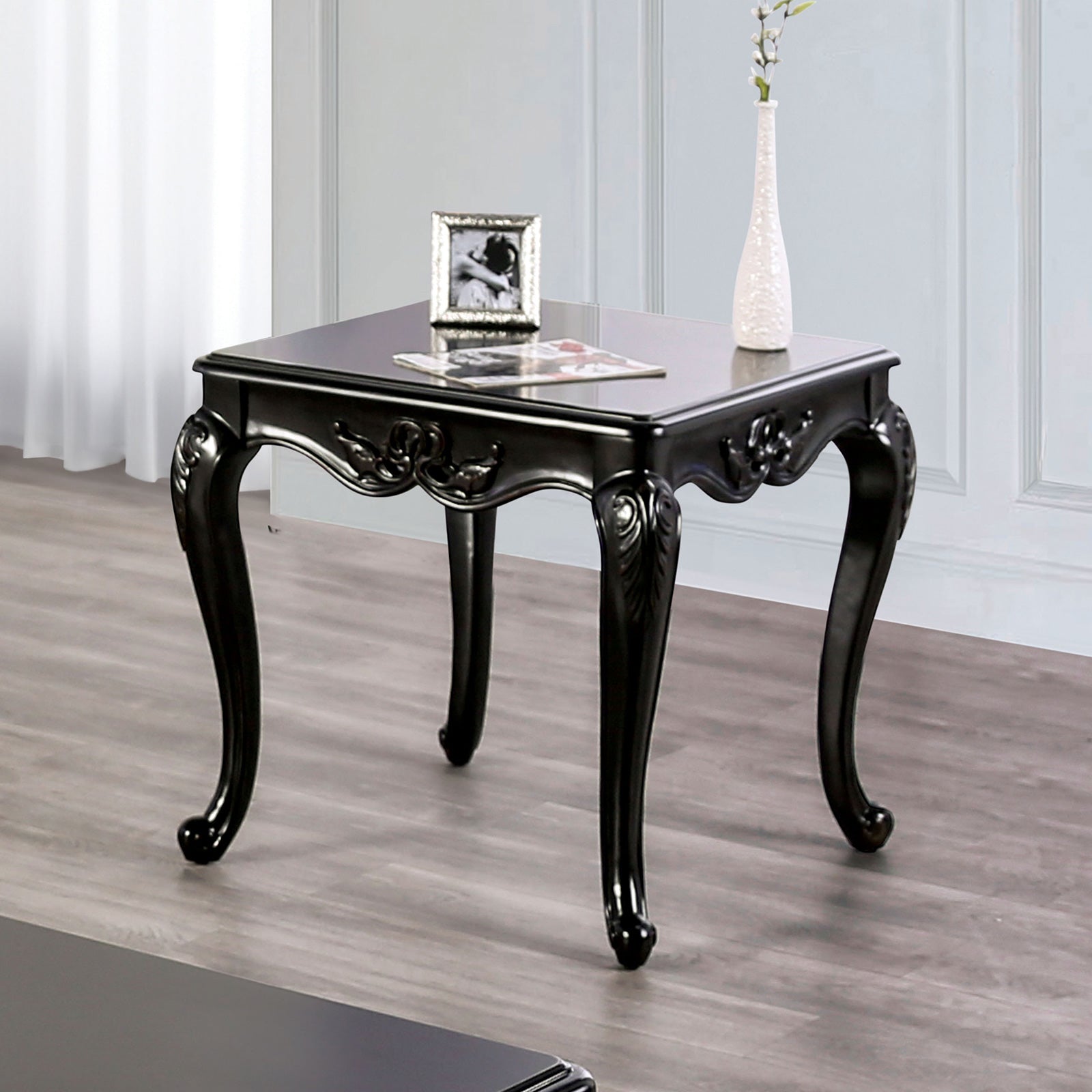 Rochester Black End Table - Ornate Home