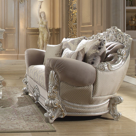 Rochester Silver 3pc Living Room Set / HD-372 - Ornate Home