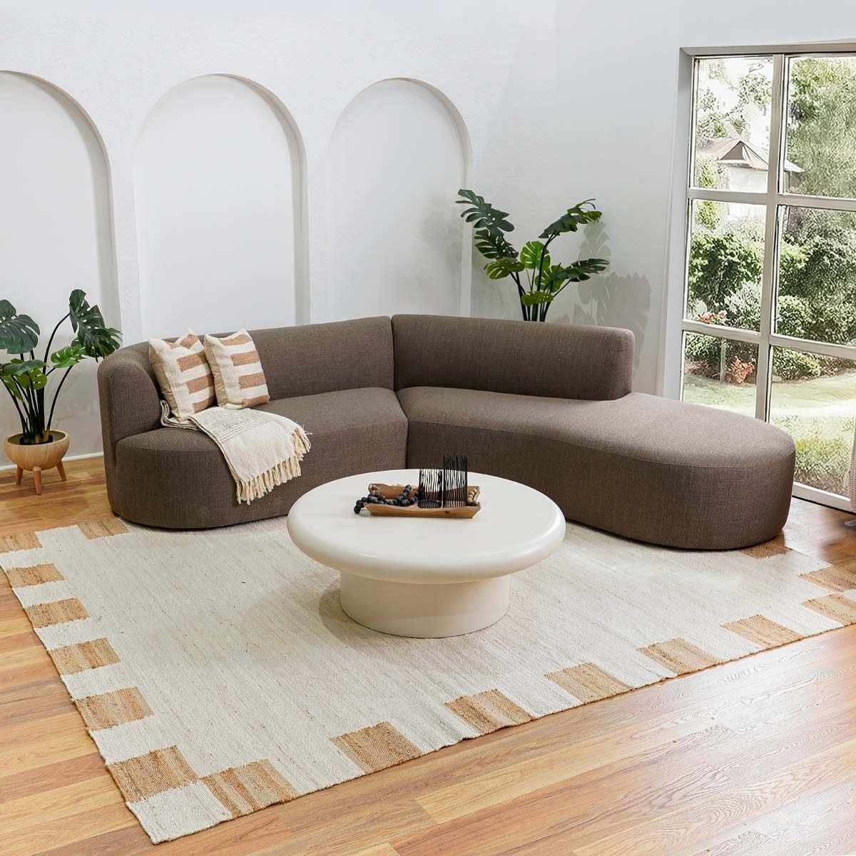 Rocio White Jute Carpet - Ornate Home