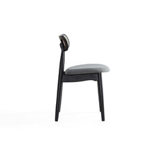 Rockaway 70.86 Dining Set with 6 Colbert Chairs in Black and Grey - Ornate Home