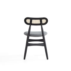 Rockaway 70.86 Dining Set with 6 Colbert Chairs in Black and Grey - Ornate Home