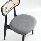 Rockaway 70.86 Dining Set with 6 Colbert Chairs in Black and Grey - Ornate Home