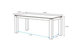 Rockaway 70.86 Dining Table in Black - Ornate Home