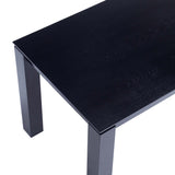 Rockaway 70.86 Dining Table in Black - Ornate Home
