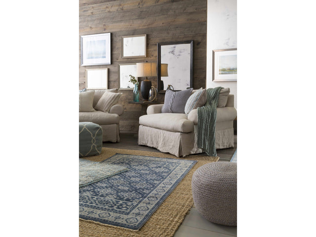 Rockaway Gray Knitted Jute Pouf - Ornate Home