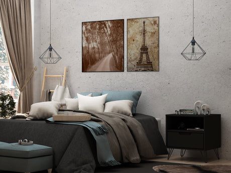 Rockefeller 1.0 Nightstand in Black - Ornate Home