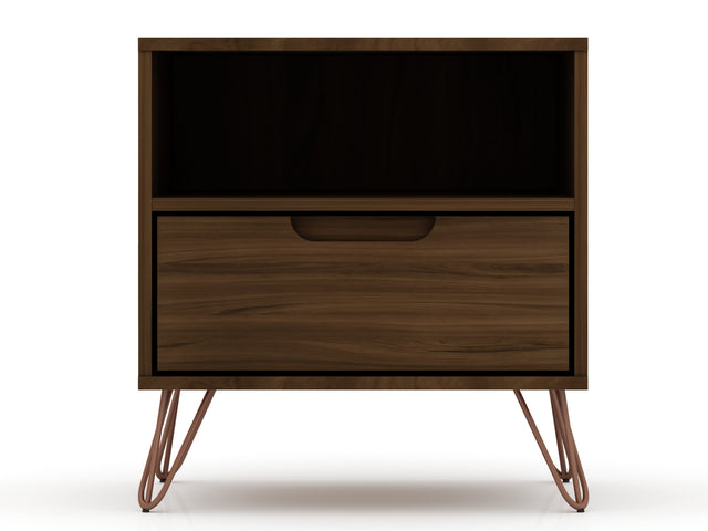 Rockefeller 1.0 Nightstand in Brown - Ornate Home