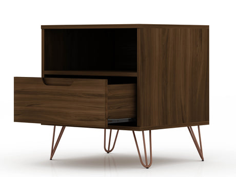 Rockefeller 1.0 Nightstand in Brown - Ornate Home