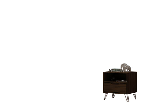 Rockefeller 1.0 Nightstand in Brown - Ornate Home