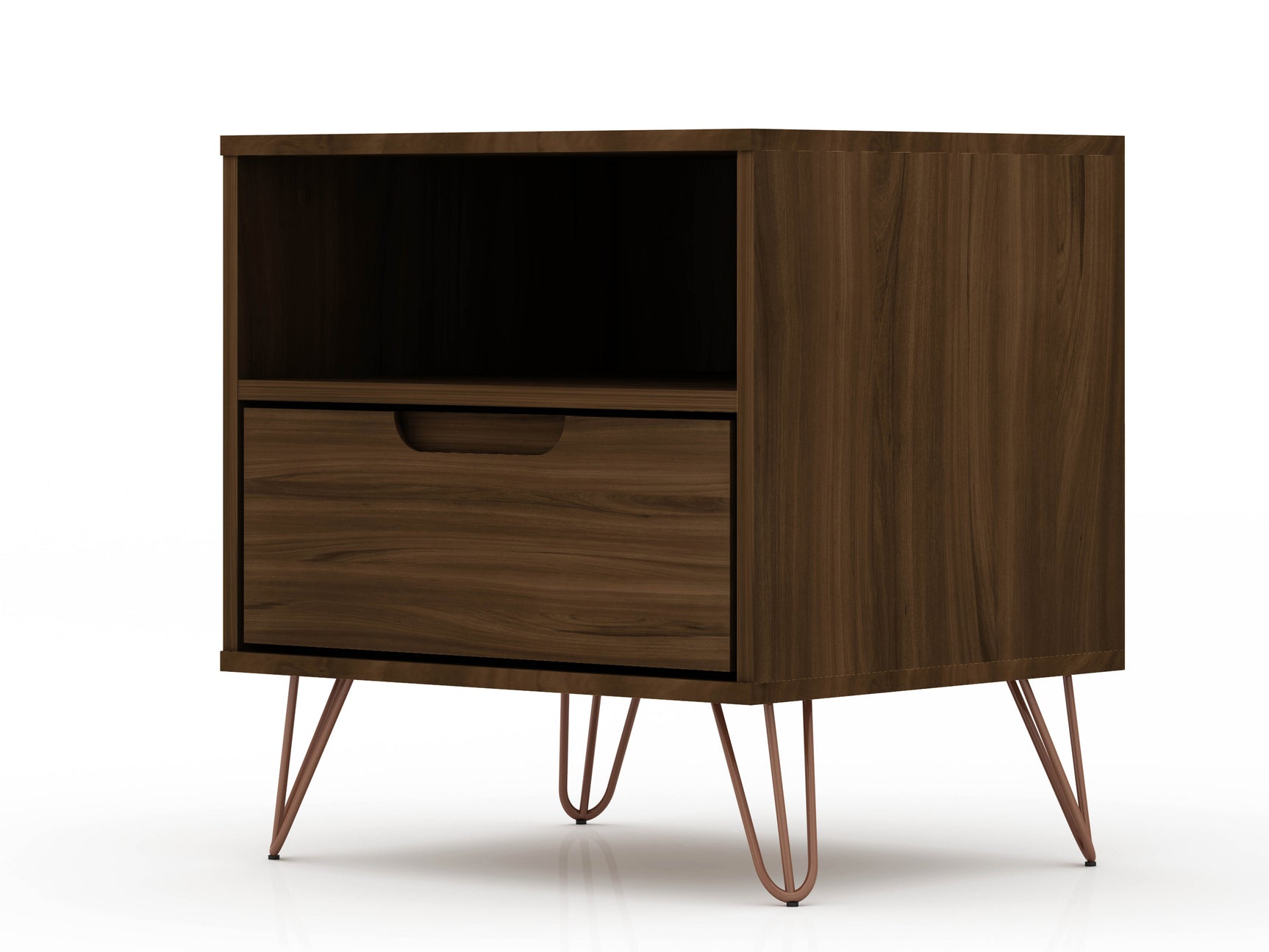 Rockefeller 1.0 Nightstand in Brown - Ornate Home