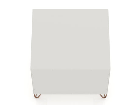 Rockefeller 1.0 Nightstand in Off White and Nature - Ornate Home