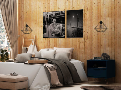 Rockefeller 1.0 Nightstand in Tatiana Midnight Blue - Ornate Home