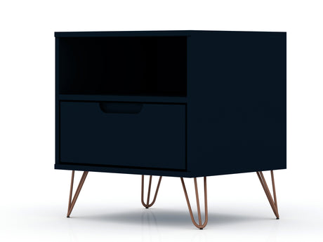 Rockefeller 1.0 Nightstand in Tatiana Midnight Blue - Ornate Home