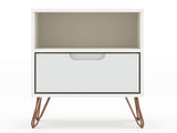 Rockefeller 1.0 Nightstand in White - Ornate Home