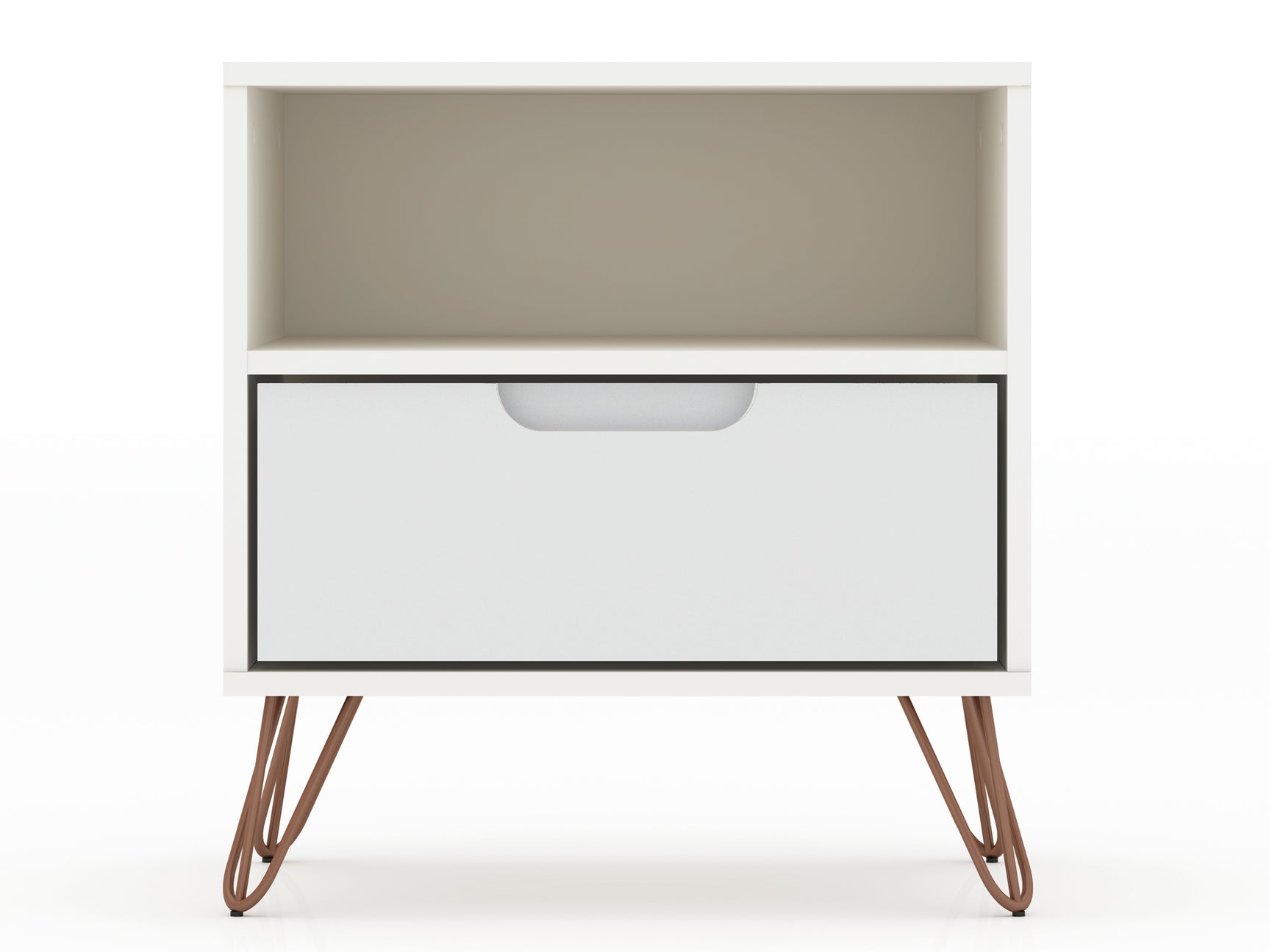 Rockefeller 1.0 Nightstand in White - Ornate Home