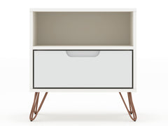 Rockefeller 1.0 Nightstand in White - Ornate Home