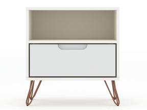 Rockefeller 1.0 Nightstand in White - Ornate Home