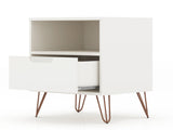 Rockefeller 1.0 Nightstand in White - Ornate Home