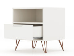 Rockefeller 1.0 Nightstand in White - Ornate Home