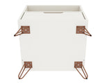 Rockefeller 1.0 Nightstand in White - Ornate Home