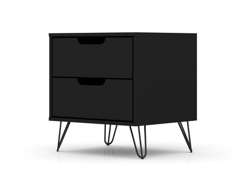 Rockefeller 2.0 Nightstand in Black - Ornate Home