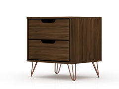 Rockefeller 2.0 Nightstand in Brown - Ornate Home