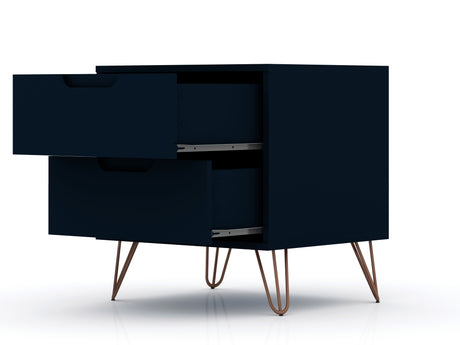 Rockefeller 2.0 Nightstand in Tatiana Midnight Blue - Ornate Home
