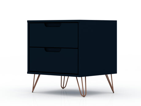Rockefeller 2.0 Nightstand in Tatiana Midnight Blue - Ornate Home