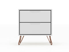 Rockefeller 2.0 Nightstand in White - Ornate Home