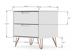 Rockefeller 2.0 Nightstand in White - Ornate Home