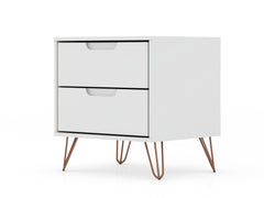 Rockefeller 2.0 Nightstand in White - Ornate Home