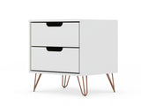 Rockefeller 2.0 Nightstand in White - Ornate Home