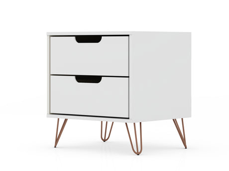 Rockefeller 2.0 Nightstand in White - Ornate Home