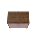 Rockefeller 3-Piece Nature and Rose Pink Dresser and Nightstand Set - Ornate Home