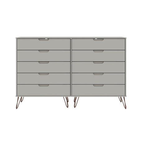 Rockefeller 3-Piece Off White Dresser and Nightstand Set - Ornate Home