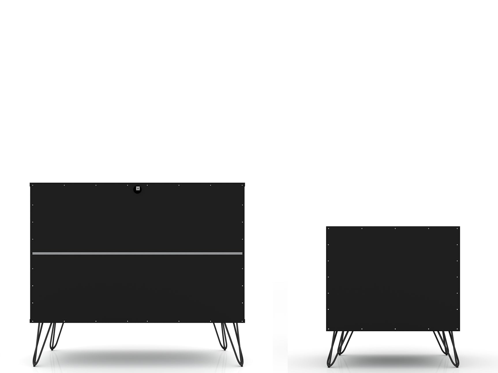 Rockefeller Dresser and Nightstand Set in Black - Ornate Home