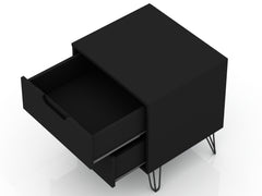 Rockefeller Dresser and Nightstand Set in Black - Ornate Home
