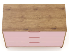 Rockefeller Dresser in Nature and Rose Pink (set of 2) - Ornate Home