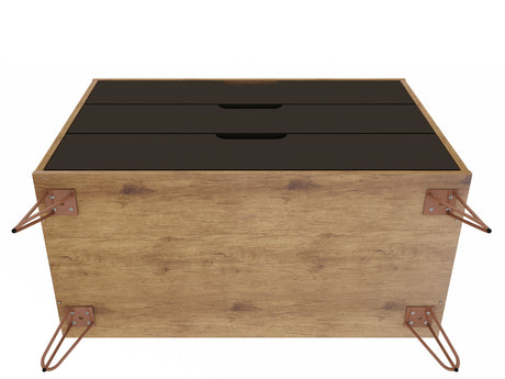 Rockefeller Dresser in Nature and Textured Grey (set of 2) - Ornate Home